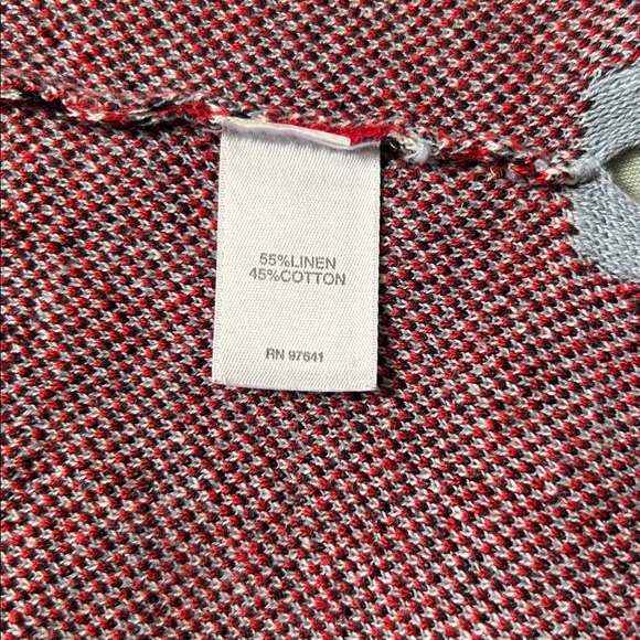 J. Jill‎ Linen Blend Aztec Fair Isle Geometric Sweater Lightweight Colorful M - Picture 4 of 13